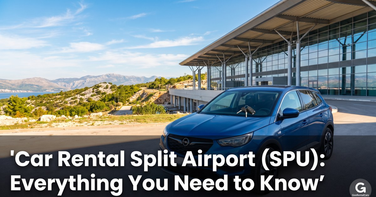 Autóbérlés Split repülőtéren (SPU): Minden, amit tudnia kell